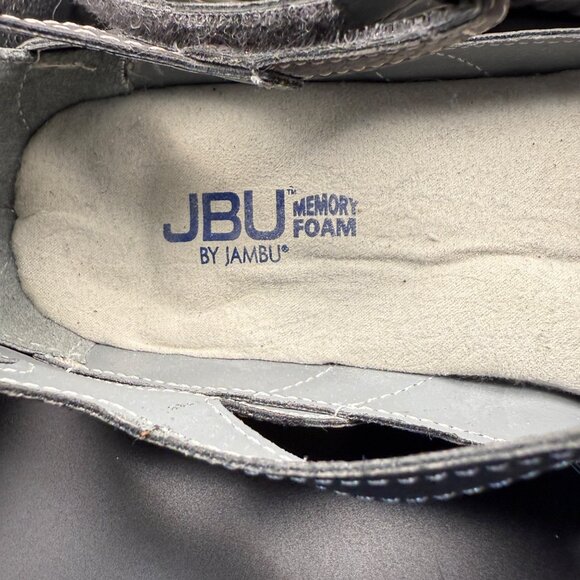 Jbu By Jambu Womens Sydney Memory Foam Gray T-Strap Sandals Size 10M - Picture 5 of 7